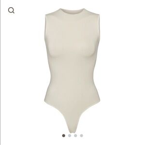 NWT SKIMS Ivory Sleeveless Bodysuit